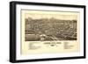 Colorado - Panoramic Map of Canon City-Lantern Press-Framed Art Print