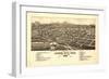 Colorado - Panoramic Map of Canon City-Lantern Press-Framed Art Print