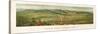 Colorado - Panoramic Map of Colorado Springs No. 2-Lantern Press-Stretched Canvas