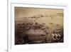 Colorado - Panoramic Map of Fort Collins No. 1-Lantern Press-Framed Premium Giclee Print