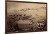 Colorado - Panoramic Map of Fort Collins No. 1-Lantern Press-Framed Art Print