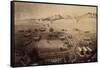 Colorado - Panoramic Map of Fort Collins No. 1-Lantern Press-Framed Stretched Canvas