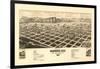 Colorado - Panoramic Map of Gunnison-Lantern Press-Framed Art Print