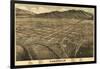 Colorado - Panoramic Map of Leadville No. 1-Lantern Press-Framed Art Print