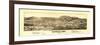 Colorado - Panoramic Map of Maysville-Lantern Press-Framed Premium Giclee Print