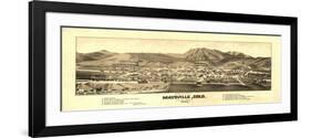 Colorado - Panoramic Map of Maysville-Lantern Press-Framed Premium Giclee Print