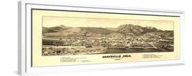 Colorado - Panoramic Map of Maysville-Lantern Press-Framed Premium Giclee Print