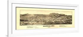 Colorado - Panoramic Map of Maysville-Lantern Press-Framed Art Print