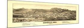 Colorado - Panoramic Map of Maysville-Lantern Press-Mounted Art Print