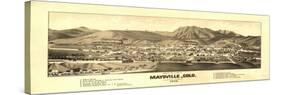 Colorado - Panoramic Map of Maysville-Lantern Press-Stretched Canvas