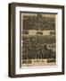 Colorado - Panoramic Map of Pueblo-Lantern Press-Framed Art Print