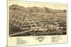 Colorado - Panoramic Map of Salida-Lantern Press-Mounted Premium Giclee Print