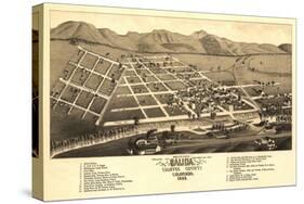 Colorado - Panoramic Map of Salida-Lantern Press-Stretched Canvas