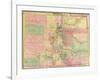 Colorado - Panoramic Map-Lantern Press-Framed Art Print