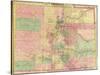 Colorado - Panoramic Map-Lantern Press-Stretched Canvas