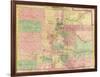 Colorado - Panoramic Map-Lantern Press-Framed Art Print