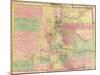 Colorado - Panoramic Map-Lantern Press-Mounted Art Print