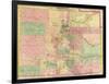 Colorado - Panoramic Map-Lantern Press-Framed Art Print