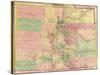 Colorado - Panoramic Map-Lantern Press-Stretched Canvas