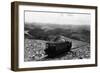 Colorado - Pikes Peak Cog Train near Summit-Lantern Press-Framed Art Print