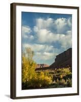 Colorado Plateau. Clouds over a Mesa in Early Autumn, Castle Valley-Judith Zimmerman-Framed Photographic Print