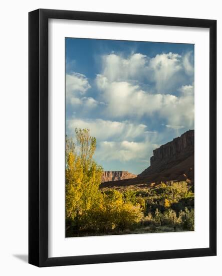 Colorado Plateau. Clouds over a Mesa in Early Autumn, Castle Valley-Judith Zimmerman-Framed Photographic Print