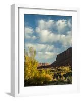 Colorado Plateau. Clouds over a Mesa in Early Autumn, Castle Valley-Judith Zimmerman-Framed Photographic Print