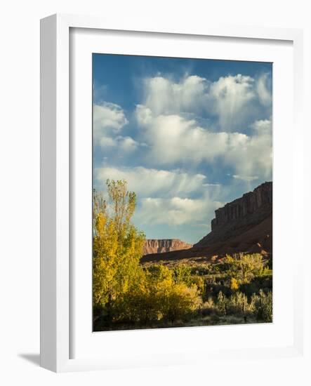 Colorado Plateau. Clouds over a Mesa in Early Autumn, Castle Valley-Judith Zimmerman-Framed Photographic Print