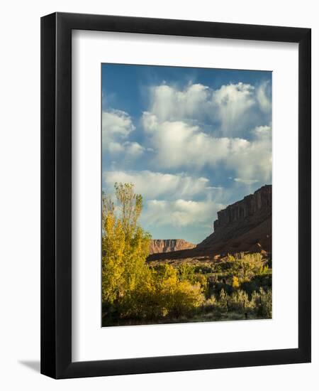 Colorado Plateau. Clouds over a Mesa in Early Autumn, Castle Valley-Judith Zimmerman-Framed Premium Photographic Print