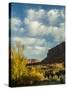 Colorado Plateau. Clouds over a Mesa in Early Autumn, Castle Valley-Judith Zimmerman-Stretched Canvas