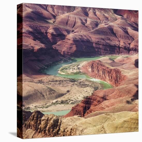 Colorado River as Seen from the Lipan Point, Grand Canyon National Park, Arizona, Usa-Rainer Mirau-Stretched Canvas