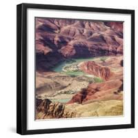 Colorado River as Seen from the Lipan Point, Grand Canyon National Park, Arizona, Usa-Rainer Mirau-Framed Photographic Print