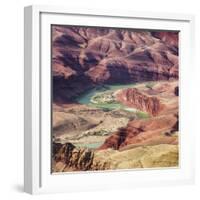 Colorado River as Seen from the Lipan Point, Grand Canyon National Park, Arizona, Usa-Rainer Mirau-Framed Photographic Print