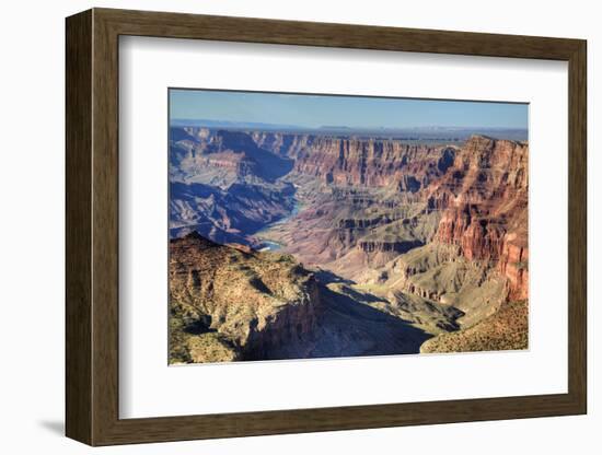 Colorado River Below, South Rim, Grand Canyon National Park, UNESCO World Heritage Site, Arizona-Richard Maschmeyer-Framed Photographic Print