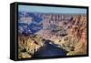 Colorado River Below, South Rim, Grand Canyon National Park, UNESCO World Heritage Site, Arizona-Richard Maschmeyer-Framed Stretched Canvas