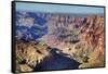 Colorado River Below, South Rim, Grand Canyon National Park, UNESCO World Heritage Site, Arizona-Richard Maschmeyer-Framed Stretched Canvas