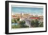 Colorado River Bridge and Austin, Texas Skyline-null-Framed Art Print