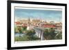 Colorado River Bridge and Austin, Texas Skyline-null-Framed Premium Giclee Print