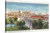 Colorado River Bridge and Austin, Texas Skyline-null-Stretched Canvas