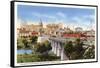 Colorado River Bridge, Austin, Texas-null-Framed Stretched Canvas