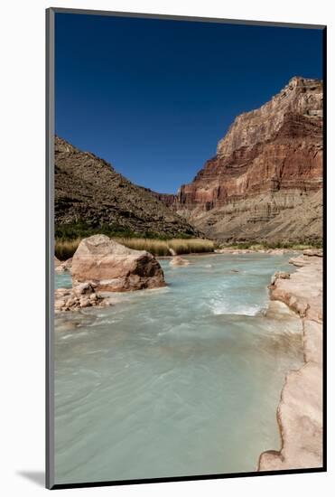 Colorado River. Calcium Carbonate Colors. Grand Canyon. Arizona-Tom Norring-Mounted Photographic Print