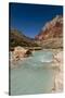 Colorado River. Calcium Carbonate Colors. Grand Canyon. Arizona-Tom Norring-Stretched Canvas