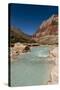 Colorado River. Calcium Carbonate Colors. Grand Canyon. Arizona-Tom Norring-Stretched Canvas