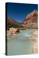 Colorado River. Calcium Carbonate Colors. Grand Canyon. Arizona-Tom Norring-Stretched Canvas