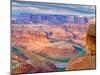 Colorado River Flowing Through a Sandstone Canyon at Dead Horse Point State Park Near Moab, Utah-John Lambing-Mounted Photographic Print