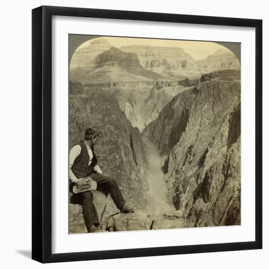 Colorado River, Grand Canyon, Arizona, USA-Underwood & Underwood-Framed Photographic Print