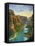 Colorado River - Grand Canyon-Eduardo Camoes-Framed Stretched Canvas