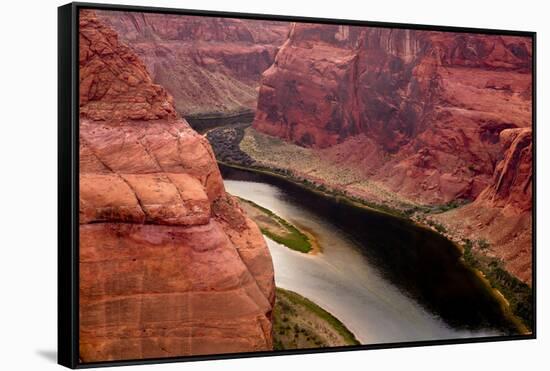 Colorado River, Horseshoe Bend National Military Park, Page, Arizona.-Jolly Sienda-Framed Stretched Canvas