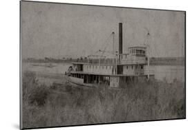 Colorado River Steamer-null-Mounted Art Print