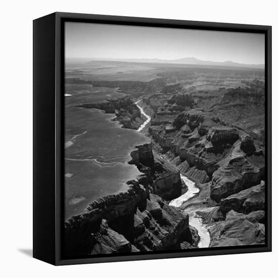Colorado River Winding its Way Through Grand Canyon National Park-Frank Scherschel-Framed Stretched Canvas